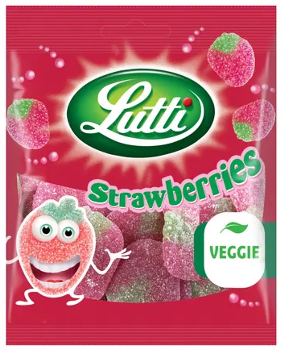Lutti Aardbeien zakje (12x 80g)