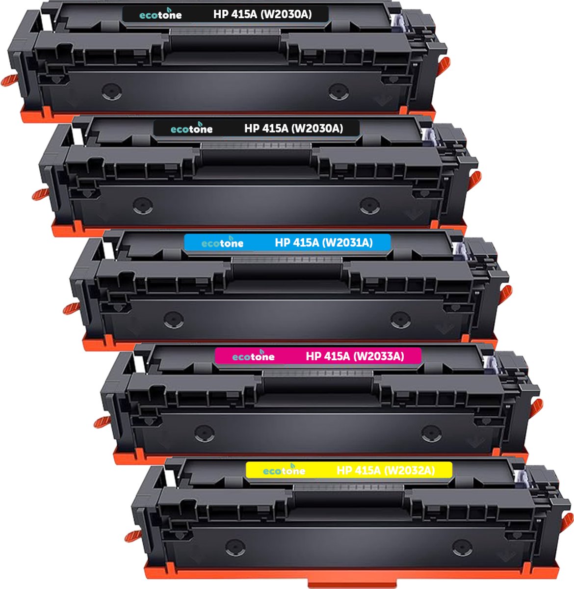 Ecopack (Replaces HP 415A toner) 2xBL + 1xCMY - (BL 2x2400 Pages) (CMY 3x2100 Pages)