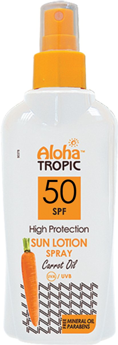 Aloha Tropic Zonnebrand Spray SPF 50 Wortelolie