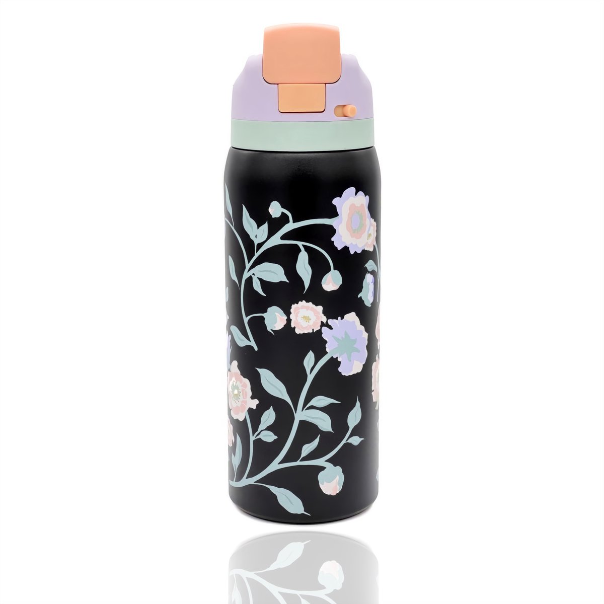 LYKKE Freesip Thermos - Drievoudig geïsoleerde RVS beker met rietje