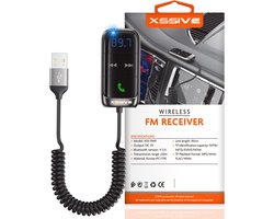Bluetooth FM Transmitter Auto - Xssive FM9 Adapter - Handsfree Bellen, AUX, USB, SD-Kaart, Bluetooth 5.0 - Voor Muziek en Telefoongesprekken in de Auto
