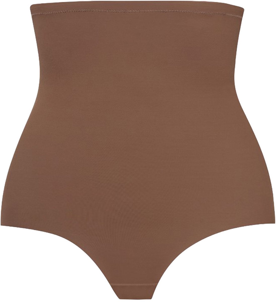 Bye Bra corrigerende string, string met hoge taille, lasergesneden rand, corrigerende string, shapewear voor dames, 2 kleuren, S-XXL (Cocoa, M) Cacao