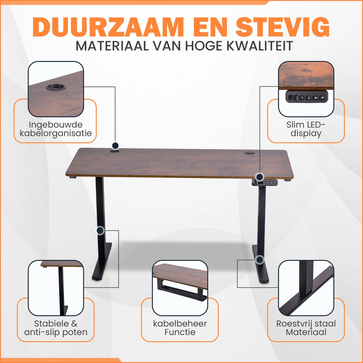 LG Zit-Sta Bureau Elektrisch 140x60 thumbnail 3
