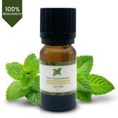 Pepermuntolie 100% Puur - 10ml in Duurzame, Glazen Druppelfles - Etherische olie
