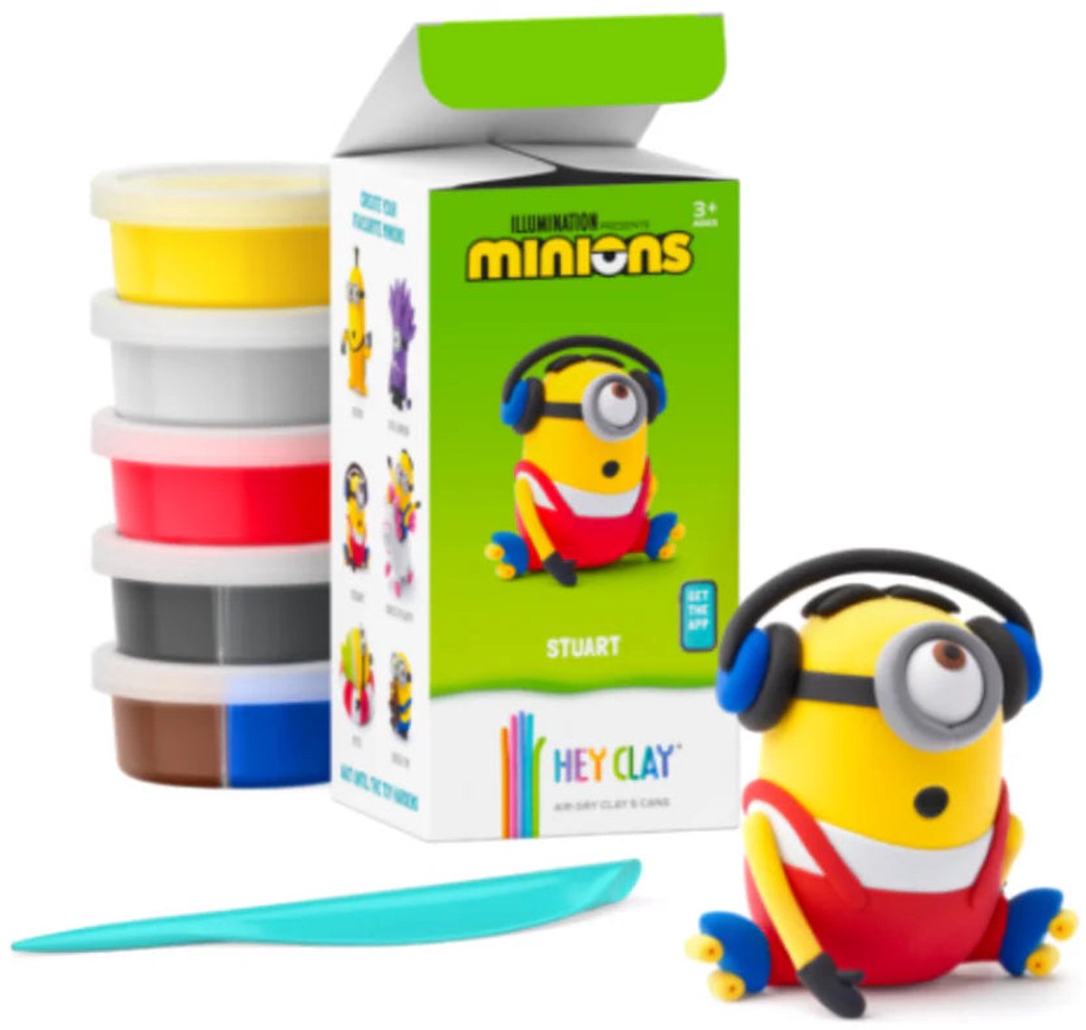 Hey Clay - interactieve speelklei - minions - 5 potjes - Stuart
