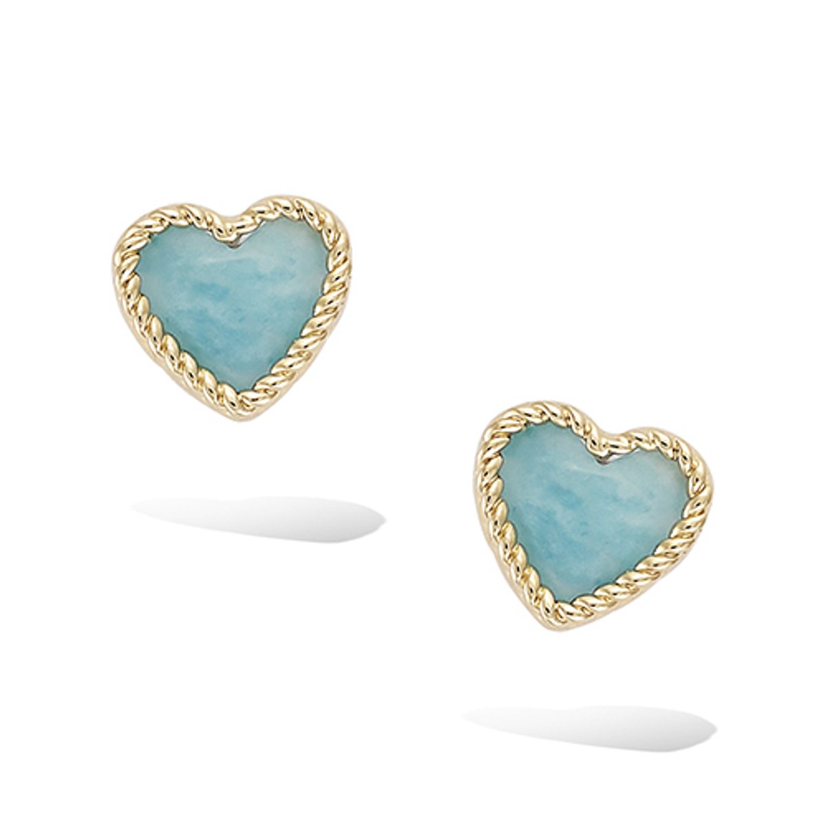 CHIVAL 18K Goud Vergulde Oorbellen – Heart Wrap Blue – Tijdloos, Elegant, Hypoallergeen, Luxe, Romantisch, Verfijnd, Blauw, Hart, Cadeau voor Haar, Sieraad, Geschenkverpakking, Liefde, Love