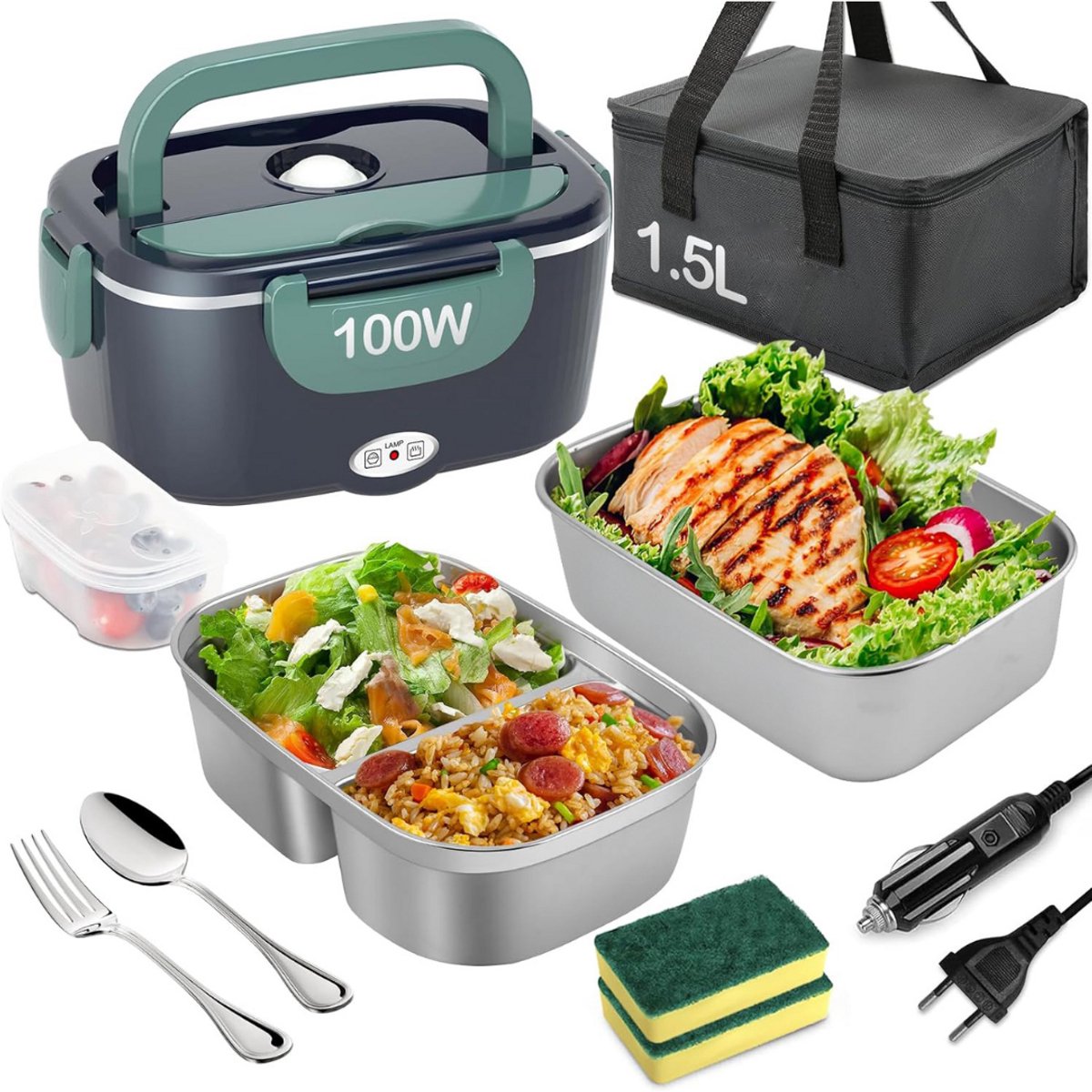 CLVP® Elektrische Lunchbox - Thermos Lunchtrommel - Warme Maaltijd