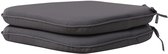 Ibenzoa® Comfortabele Waterbestendige Zitkussens voor Binnen en Buiten - Set van 2, Donkergrijs, 40x40x5 cm