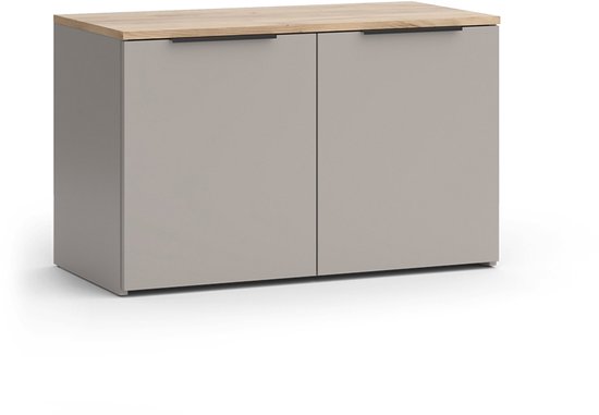 Vicco Wido Sideboard – 80 x 50 cm met 2 deuren Grijs