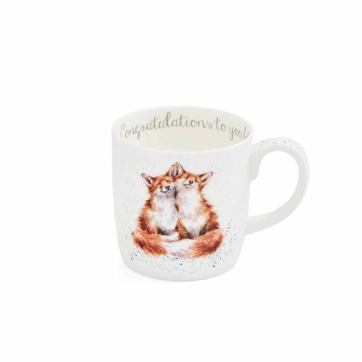 Mok beker - Wrendale Designs - Extra grote beker Congratulations to you both - 400 ml