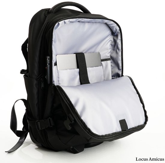 Locus Amicus Luxe 2-in-1 Handbagage Koffer & Rugzak - 11-delig Reispakket met Powerbank & Tracker - Ideaal Reiscadeau