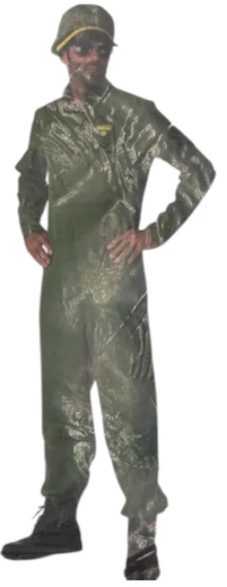 Verleidelijke Luchtmacht Piloten Overal Airpower – Erotische Jumpsuit met Pet – Maat M