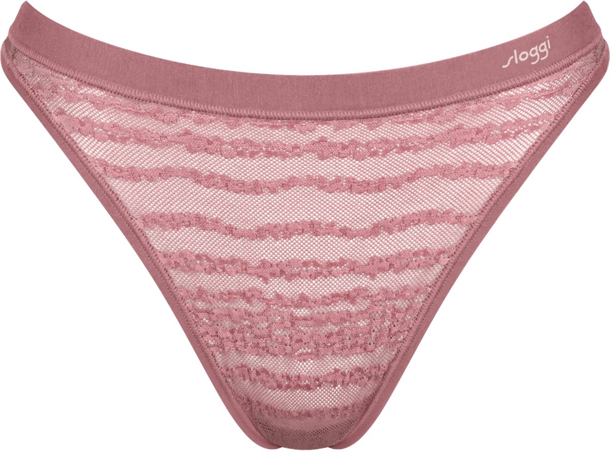Sloggi FREE Evolve String Lace Dames Onderbroek - BRUIN