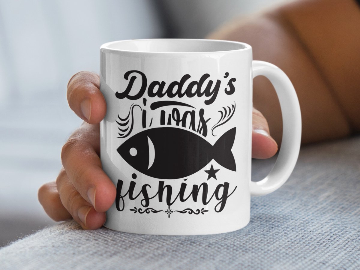 Vissen Papa Mok, Papa's Vissen Cadeau, Grappige Visser Mok, Vaderdag Cadeau, Visser Mok, Vissen Liefhebber Cadeau, Papa Cadeau Idee