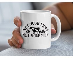 Koeien mok, niet jouw moeder niet jouw melk mok, veganistische mok, grappige koffiemok, cadeau voor dierenliefhebber, koe design mok