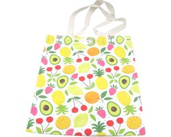 Een mooie stevige tas 40x33cm gemaakt van duurzame materialen in een vrolijke print. Ideaal voor boodschappen, markt inkopen, boeken, etc. Een musthave voor milieubewuste shoppers die functionaliteit als flair waarderen. Voor uzelf of als cadeau.