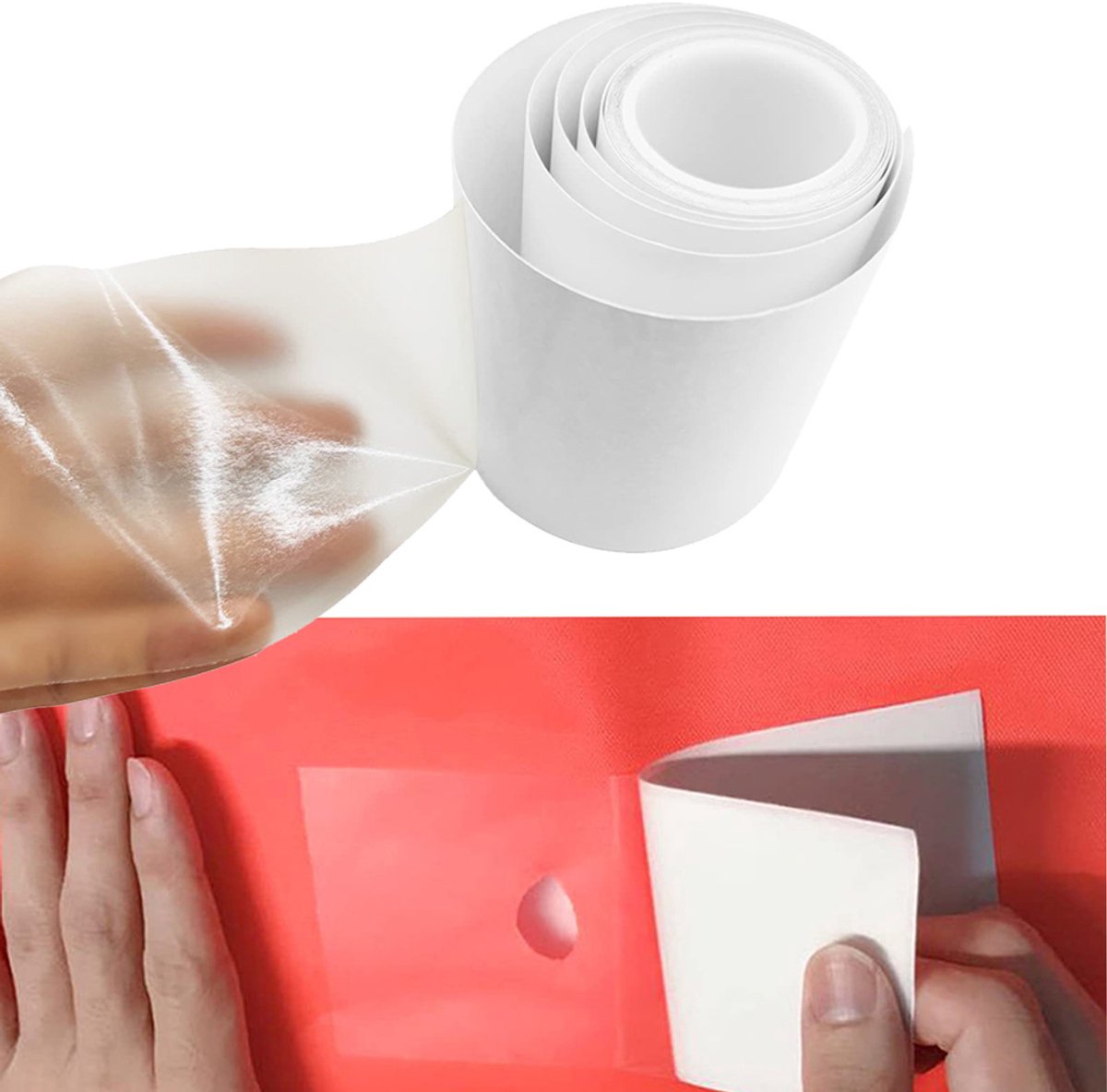 Reparatieplaat voor zwembaden - waterdichte PVC-zwembadtape 10 cm x 100 cm - reparatieset voor opblaasbare spa's - onderwaterreparatietape kan worden gebruikt als vervanging voor lijm en kit