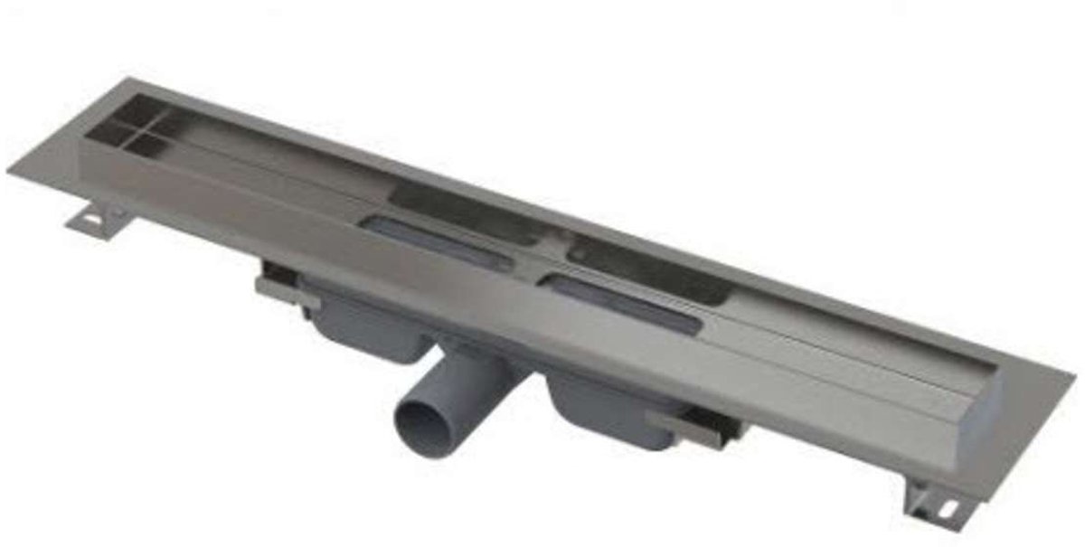 Alcadrain Douchegoten - Douchegoot Professional Low 95 cm, met rand voor vol rooster, roestvrij staal APZ106-950