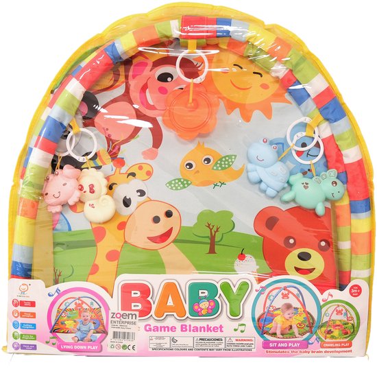 Zoem - Baby Speelkleed Giraf - Baby Gym met Speelboog, Rammelaars & Spiegel — afbeelding 2