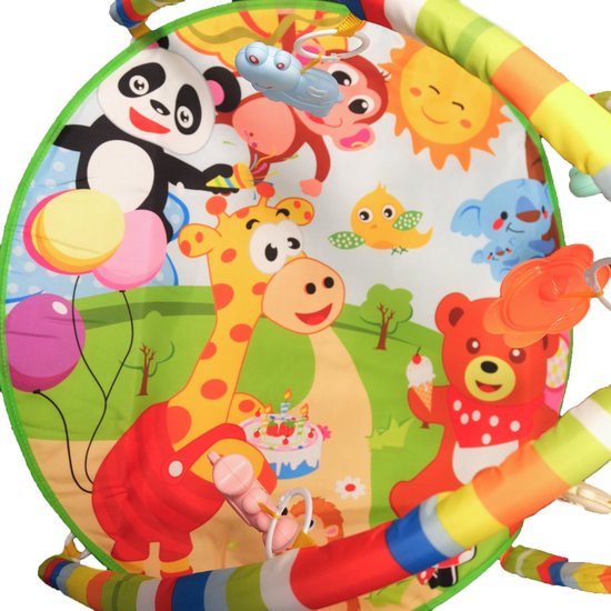 Zoem - Baby Speelkleed Giraf - Baby Gym met Speelboog, Rammelaars & Spiegel — afbeelding 5