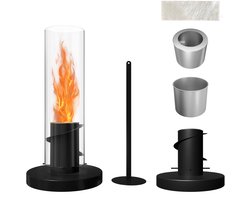 Aufun Bio-ethanol haard, Ethanol tafelhaard, Vrijstaande decoratieve haard, Staande haard, Premium…