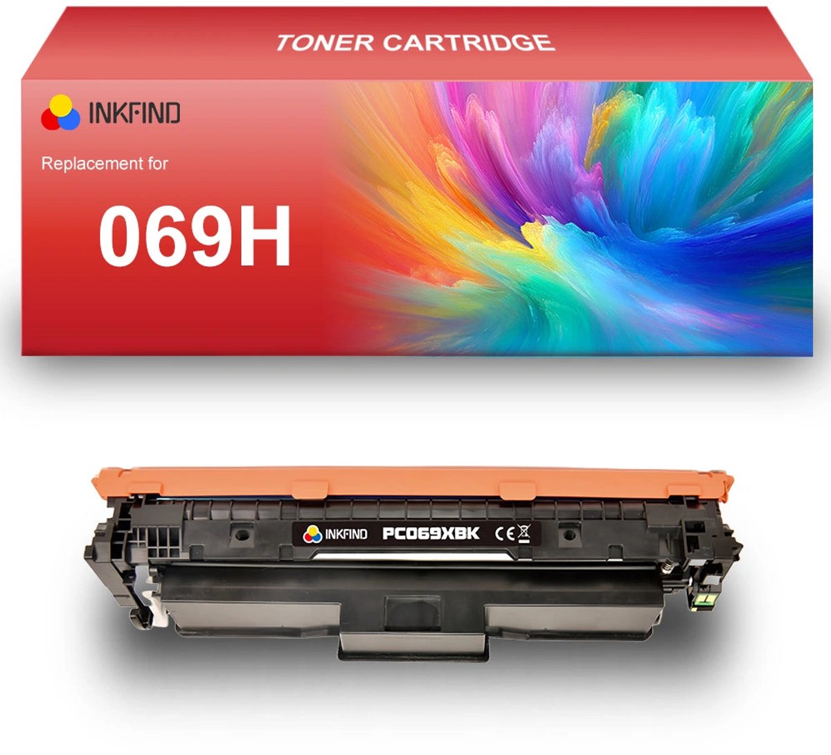 INKFIND 069H Zwart tonercartridge compatibel met Canon 069H Zwart toner cartridge - 1-pack Zwart