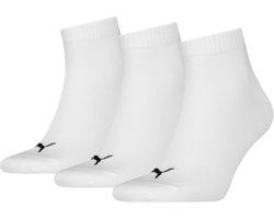 Puma - Unisex Quarter Plain Enkelsokken - 3 Pack - Maat 47-49