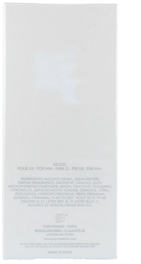 Paco Rabanne XS Pour Homme 100 ml Eau de Toilette - Herenparfum