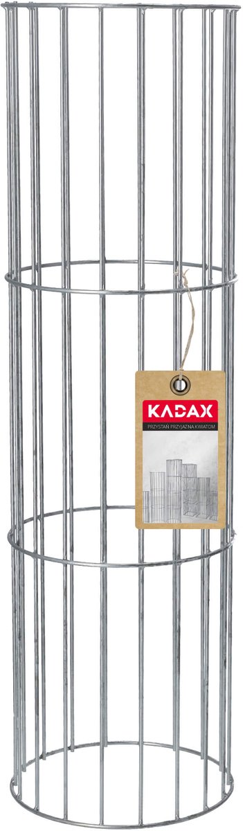 KADAX Kolom van staal, roosterzuilen, stalen roosterzuilen, originele roosterzuilen, steenkorven, sierschanskorf, steenkorf, draadmand (M, ovaal)