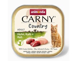 Animonda Carny Country Adult - Natvoer Kat - Kalf, Kip & Hertenvlees - Graanvrij - 1 x 100g