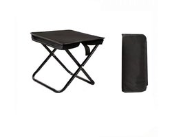 Folding stool-opvouwbare kruk kamperen-stoel-Portable Camping Stool and Folding Small Chair - Compact Folding Stool - Durable Foldable Stool for Fishing, Hiking, BBQ, Outdoor Activities - Black - 26x24x24cm