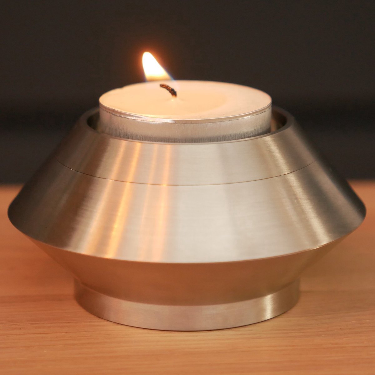 Mini urn - Waxinelichthouder - Zilver kleurig - Voor waxinelichtje - Kaars