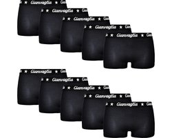 10-pack Dames Onderbroek Katoen - Boxershorts - Korte Pijp - Maat L - Zwart