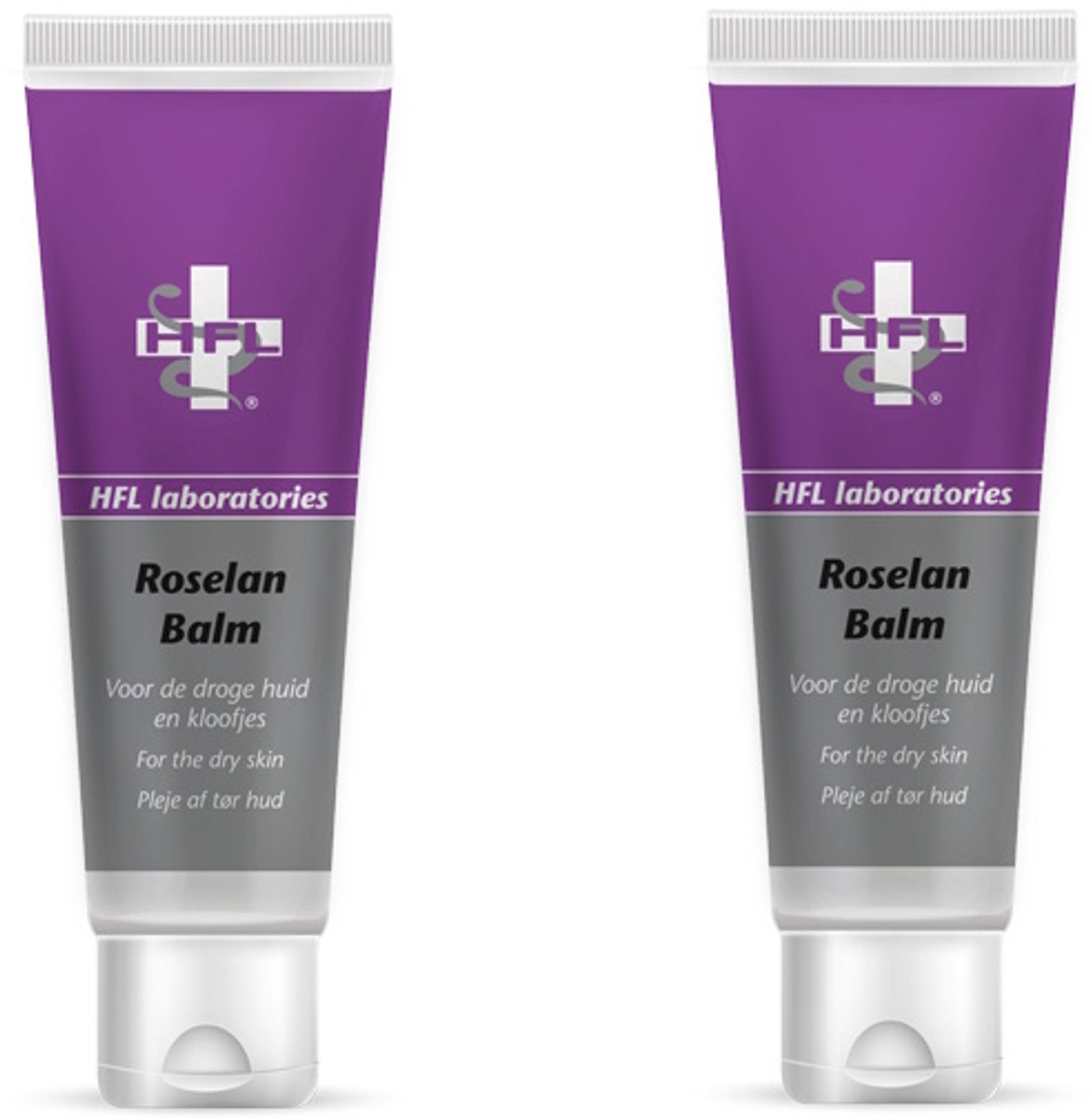 HFL - roselan balm - voetverzorging - verzorging droge huid en eelt - duopack - 2x60 ml