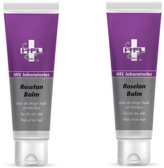 HFL - roselan balm - voetverzorging - verzorging droge huid en eelt - duopack - 2x60 ml