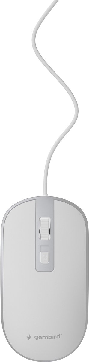 Gembird MUS-4B-06-WS muis Ambidextrous USB Type-A Optisch 1200 DPI