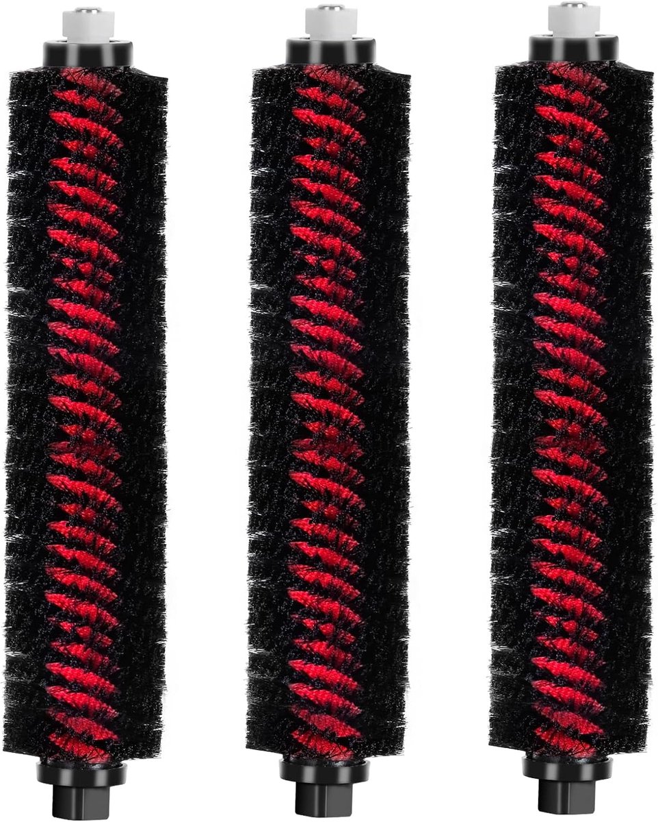 (3 stuks) Hoge snelheid reinigingsborstel Geschikt voor Roborock S8 Pro Ultra, S7 Maxv Ultra, S7 Pro Ultra Robotstofzuiger, borstel voor dweilwassen en dock Zelfreinigend Afneembaar Wasbaar