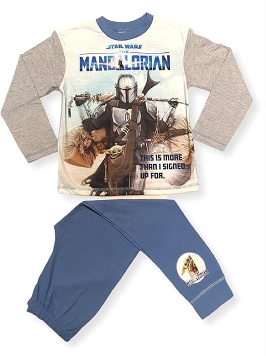Star Wars - Pyjama - Blauw - Taille 146/152 - Star Wars Mandalorian