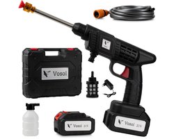Vosoi Hogedrukreiniger - Draadloze Hogedrukreiniger - Hogedrukreiniger Auto - Hogedrukreiniger Accu - Terrasreiniger - Hogedrukspuit - Inc 2x 21V Accu