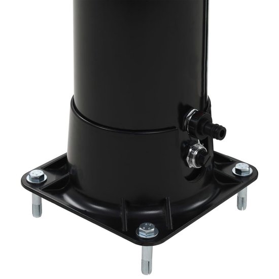 vidaXL Solar douche 40 L 196 cm zwart