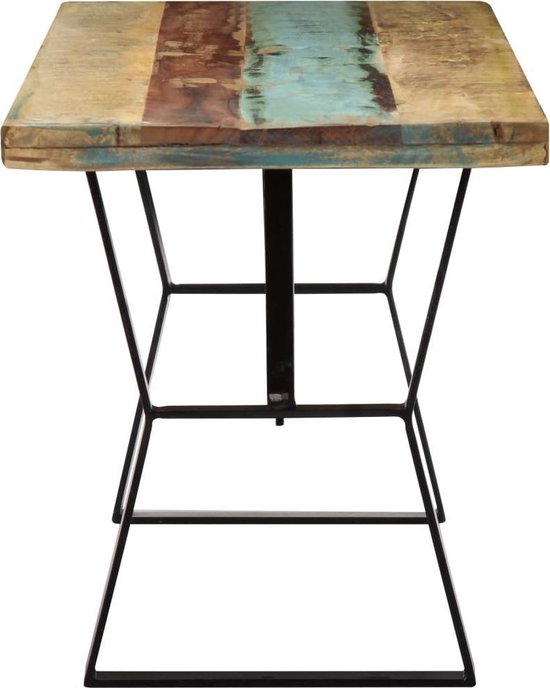 vidaXL Bankje 160 cm massief gerecycled hout
