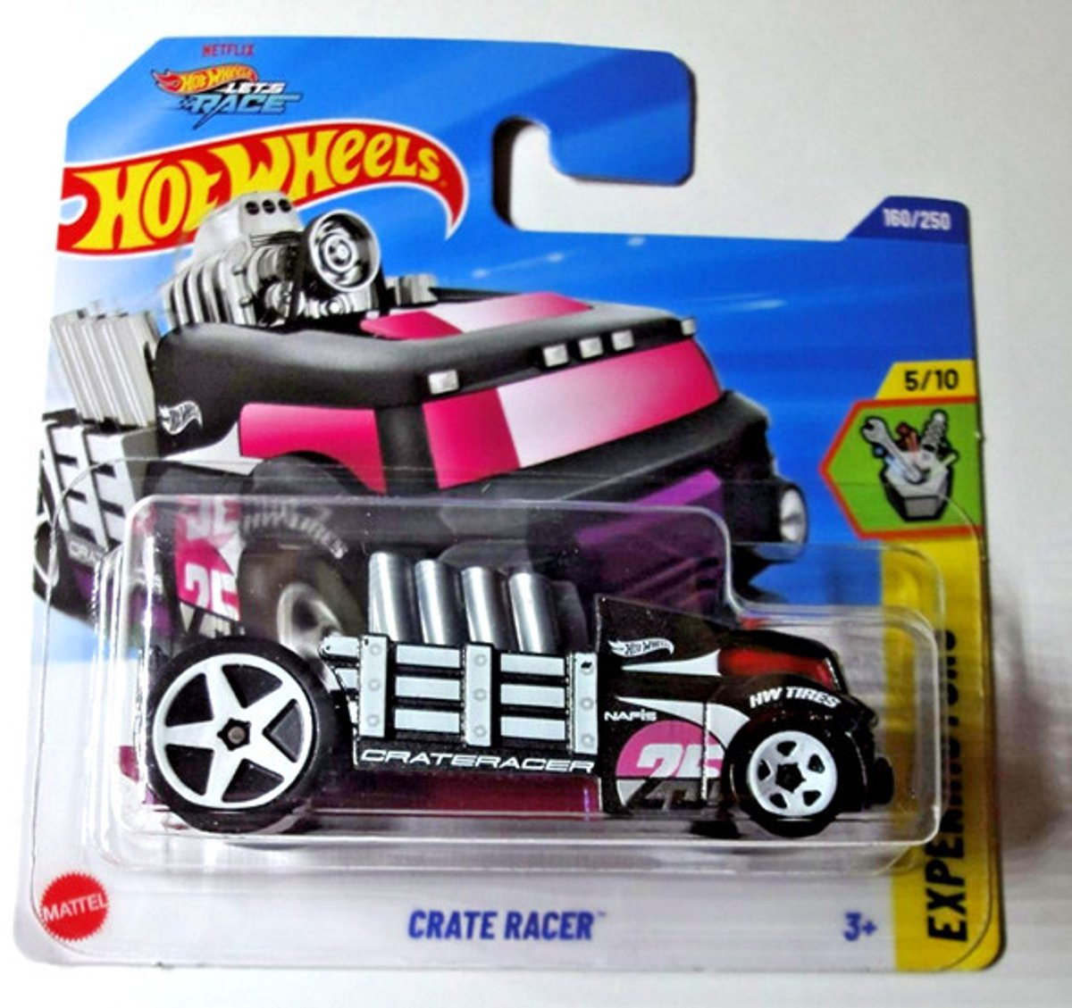 HOT WHEELS CRATE RACER NAF'S 25 PURPER/GREY 160/250 HW EXPERIMOTORS 5/10 1:64