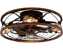 Nivard Plafondventilator - Met Verlichting - Plafond Ventilator - Met Lamp - Plafonniere Met Ventilator - Met Licht