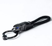 Mat-chromen Range Rover Sleutelhanger Met Echt Lederen Band En Mooie Presentatiebox