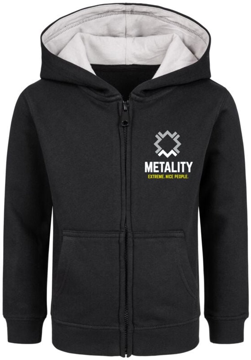 Metality Logo Unisex Kinder vesten - zwart - 140