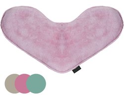 COHOSO® Verzwaringskussen – 1kg - Roze - Verzwaard Warmtekussen & Coldpack – Hartvorm – Verzwaringsknuffel Volwassenen & Kind – Lijnzaad – Bamboe + Katoen – Nek en Schoot kussen