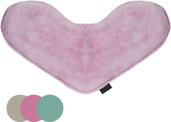 COHOSO® Verzwaringskussen – 1kg - Verzwaard Warmtekussen & Coldpack – Hartvorm – Verzwaringsknuffel Volwassenen & Kind – Lijnzaad – Bamboe + Katoen – Nek en Schoot kussen