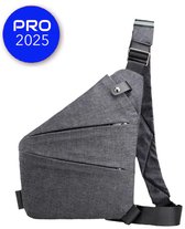 Secubag Schoudertas - Anti Diefstal Tas Dames - Reistas Handbagage - Vakantie - Vliegtuig - Handbagage Tas - Waterdichte Tas