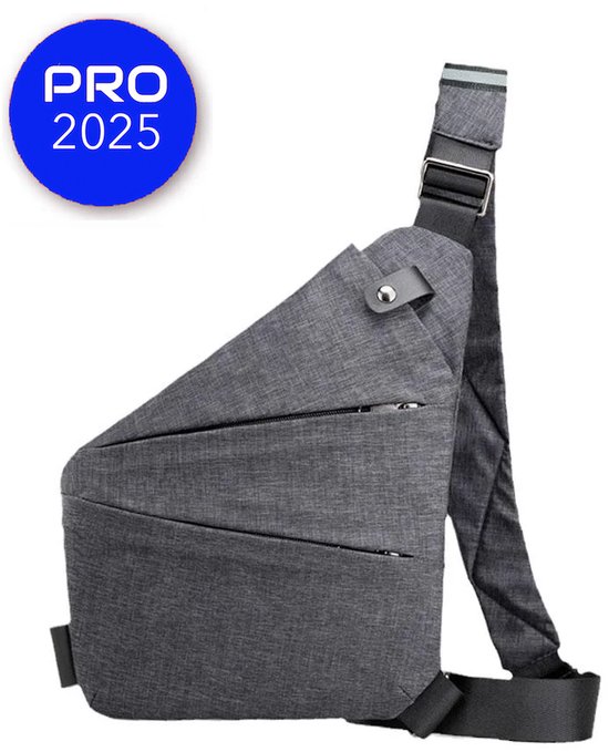 Secubag Schoudertas - Anti Diefstal Tas Dames - Reistas Handbagage - Vakantie - Vliegtuig - Handbagage Tas - Explore Plus Smart Carry - Waterdichte Tas - Roolo Bag Cross Overanti Diefstal