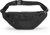 YONO Heuptas Large - Heren en Dames - Buideltasje - Fanny Pack - Telefoontasje Crossbody - Reizen - Wandelen - Telefoon - Paspoort - Tasje - Zwart